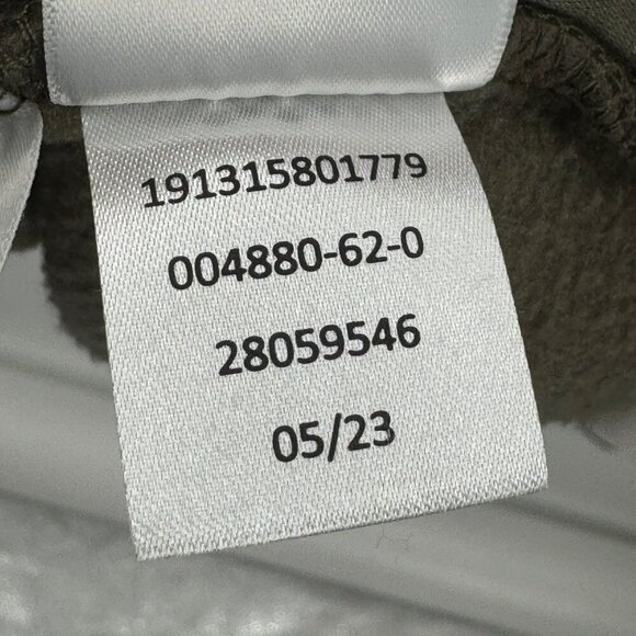 Lands End Mens Snap-T Pullover Cream/Olive Fleece XL - Picture 7 of 8